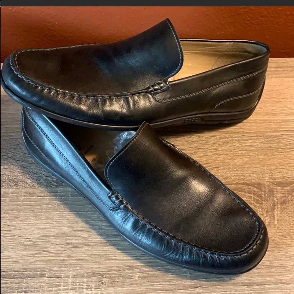 ECCO Black Leather Men’s Loafers US 14 / Eur 48